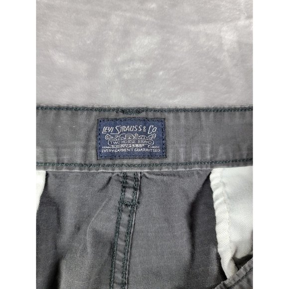 Levi Strauss Men's Ripstop Cargo Shorts Size 38 Gray, Pockets, Outdoor - Picture 5 of 7
